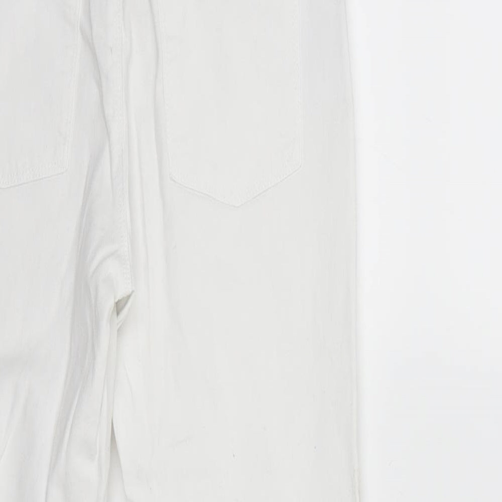 Preworn Womens White Denim Skinny Jeans Size 26 in L28 in
