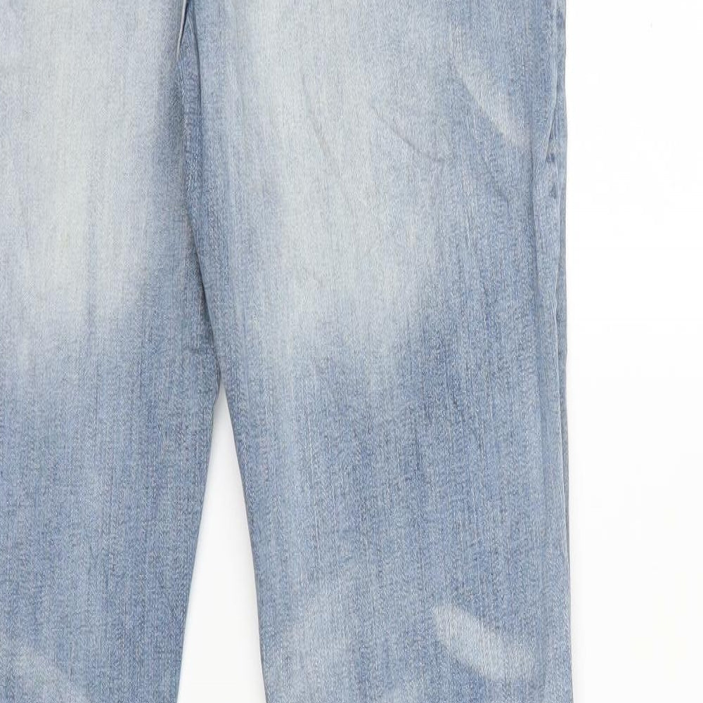 Multiblu Womens Blue Denim Straight Jeans Size 40 in L32 in