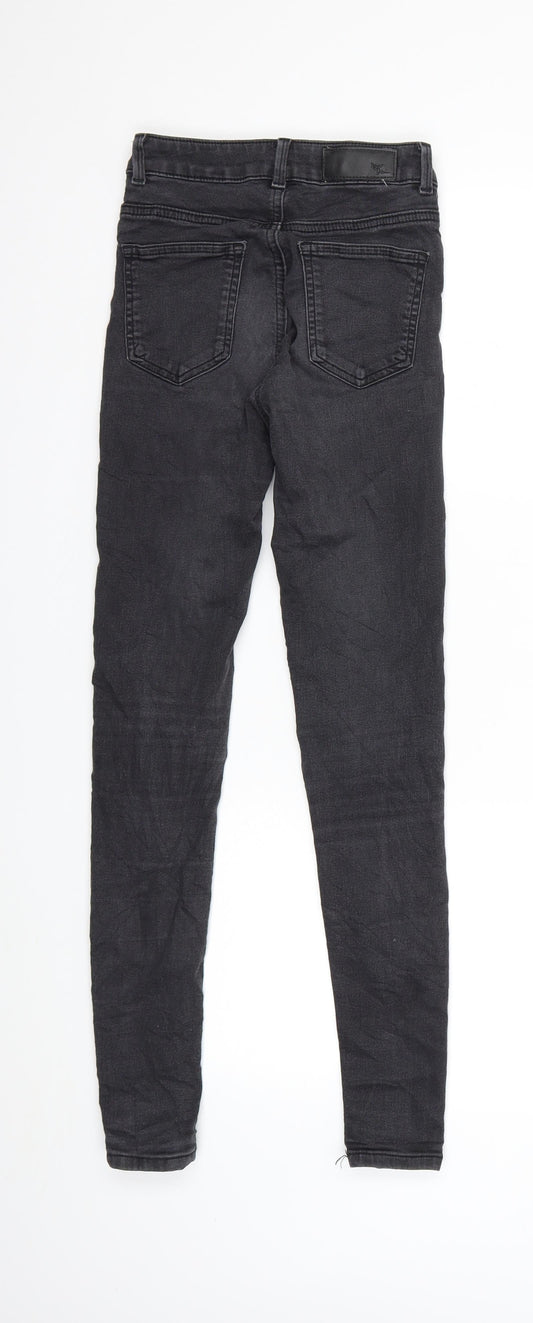 Preworn Womens Grey Denim Skinny Jeans Size XS L27 in