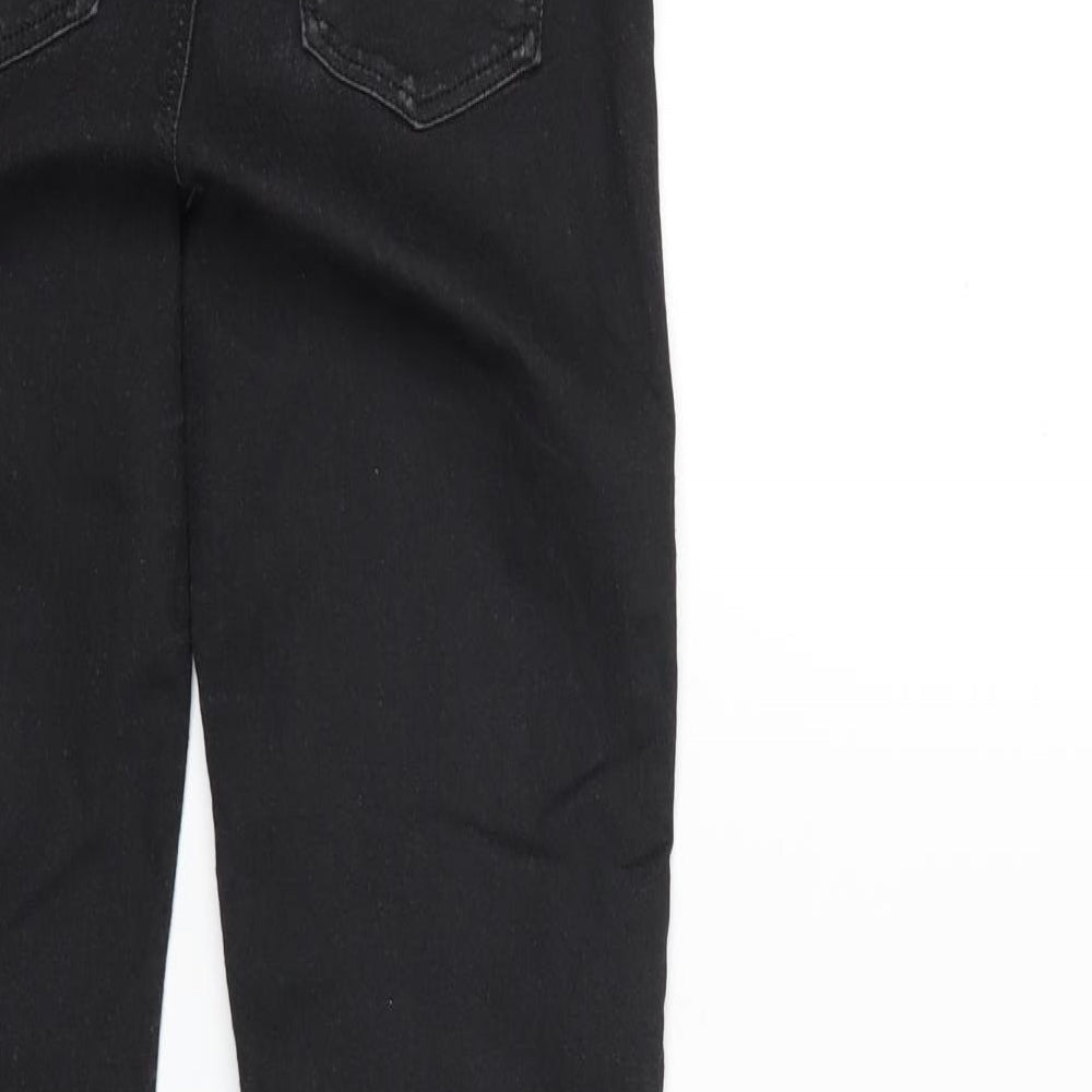 Brand and care label for 2nd Day women’s black denim skinny jeans, size UK 26, in, 29-inch leg