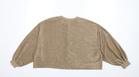 Zara Womens Brown Pullover Sweatshirt Size M