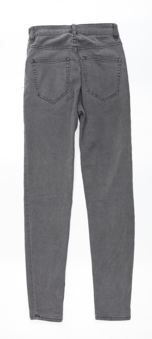 Pull&Bear Womens Grey Denim Skinny Jeans Size 36 L27 in