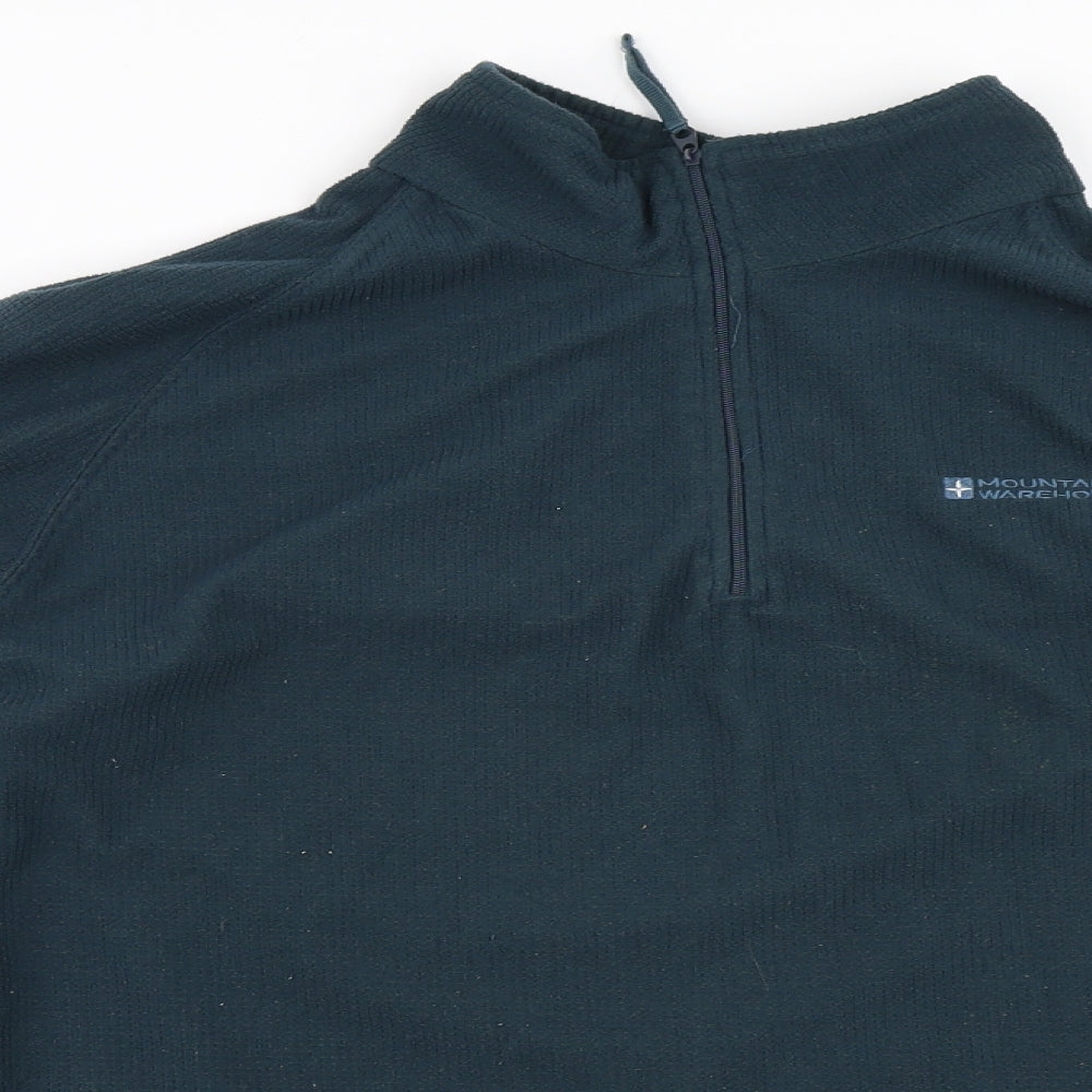 Mountain Warehouse Womens Blue Henley Sweatshirt Size L