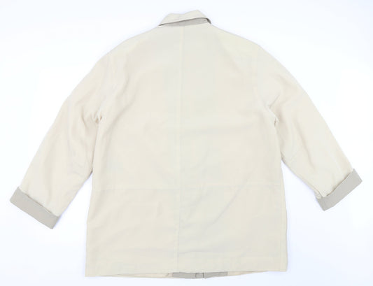 Bonmarché Womens Beige Overcoat Coat Size 18