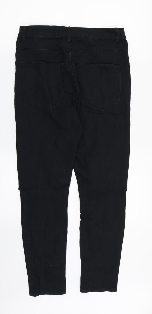 Bik bok Womens Black Denim Straight Jeans Size M L26 in