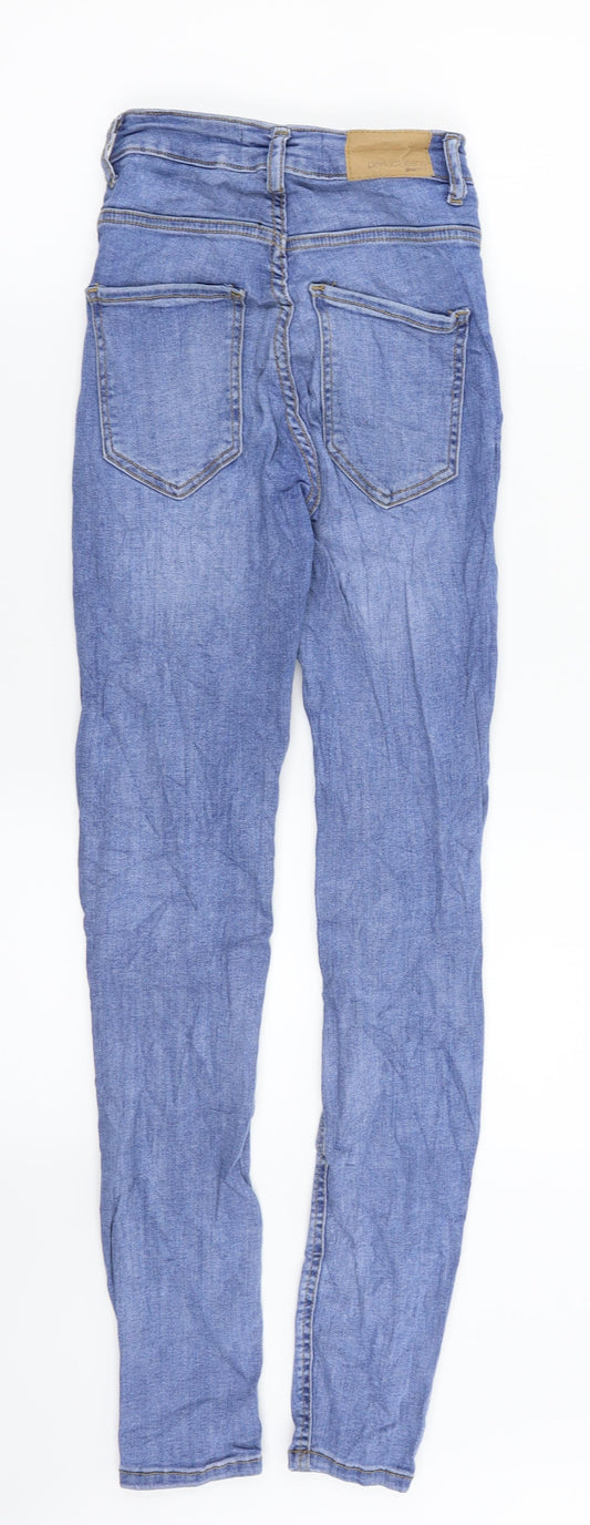 Ginatricot Womens Blue Denim Skinny Jeans Size XS L27 in