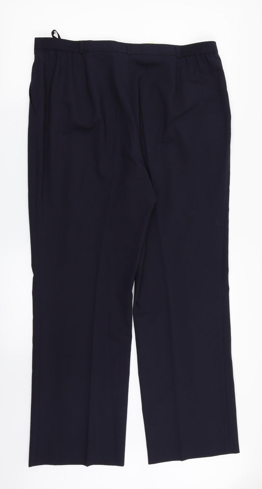 Blanchelle Womens Blue Dress Pants Trousers Size 18 L29 in