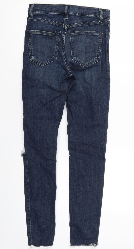 Topshop Womens Blue Skinny Jeans Size 26 L32 in - l