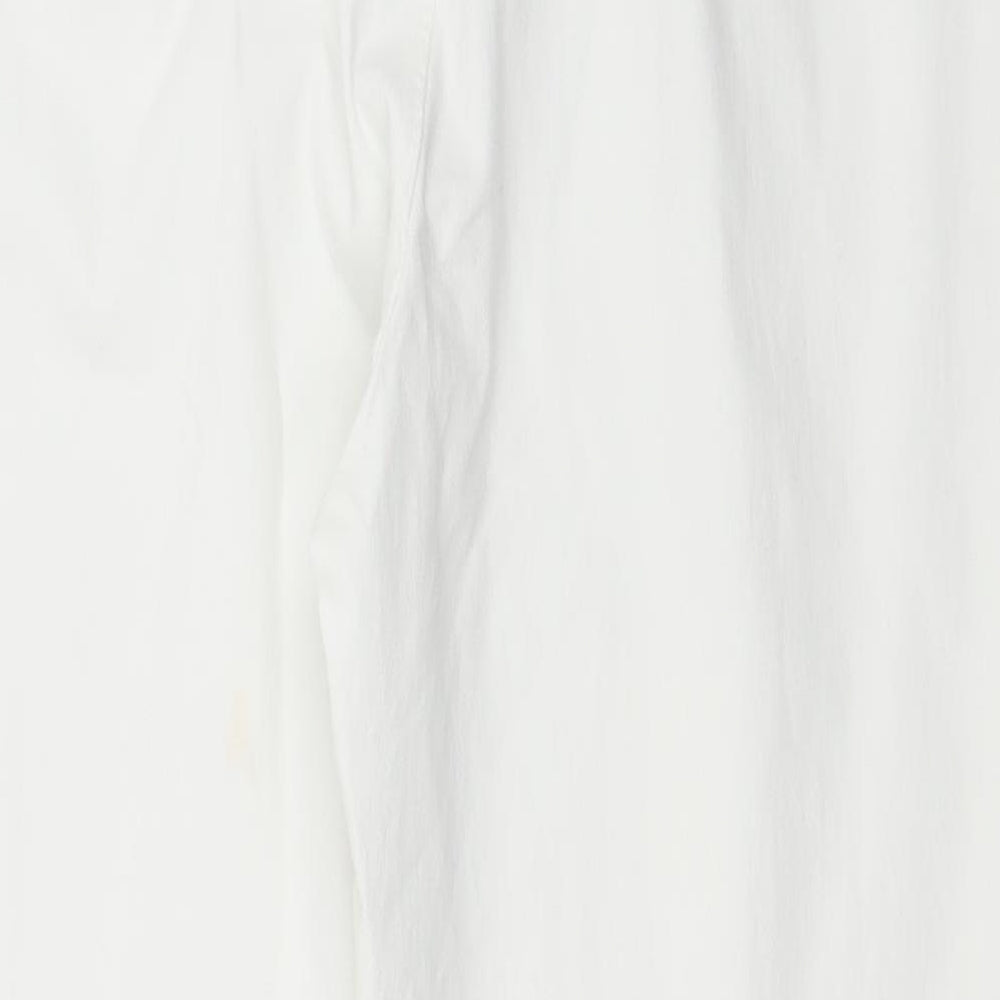 Preworn Womens White Trousers Size 10 L25 in
