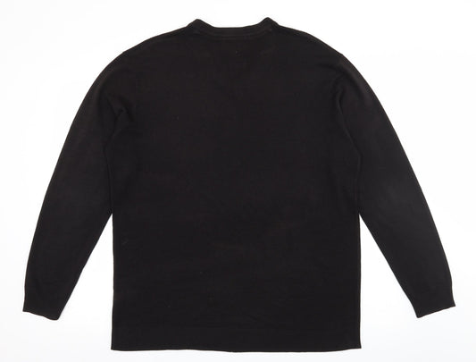 Sandstone & Co Men Mens Brown Knit Pullover Jumper Size L