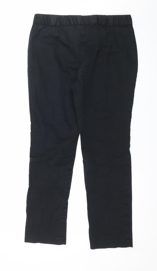 Marks and Spencer Womens Black Trousers Size 12 L27 in