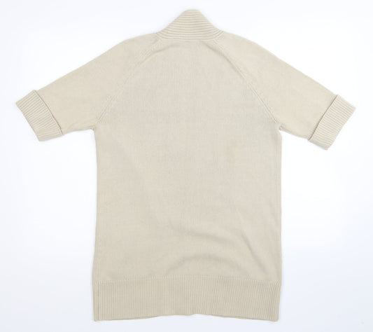 BHS Womens Beige Knit Cardigan Jumper Size 12