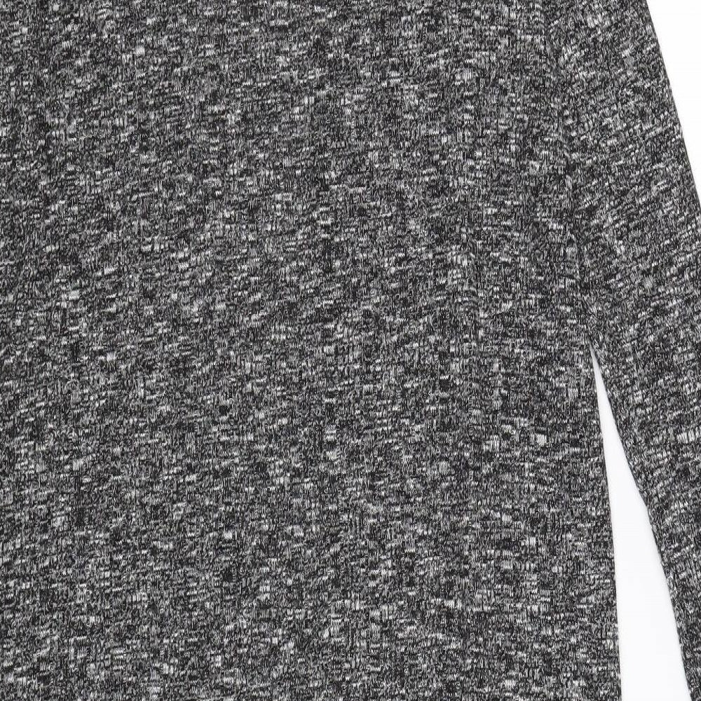 Brand and care label for Select women’s grey knit cardigan jumper, size UK 10
