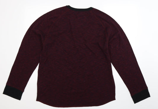Easy Mens Brown Pullover Jumper Size XL