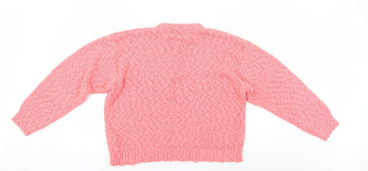 Essentials by Design Womens Pink Pullover Jumper Size M