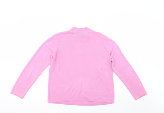 BM Womens Pink Pullover Jumper Size L