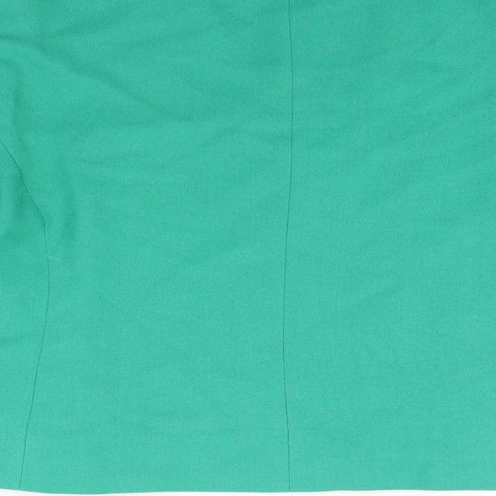 Brand and care label for First Avenue women’s green jacket blazer, size UK 18