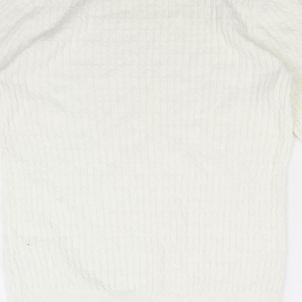 NEXT Womens Ivory Knit Pullover Jumper Size 10