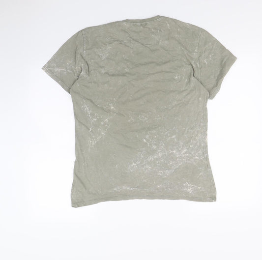 MM Studio Womens Green Basic T-Shirt Size M