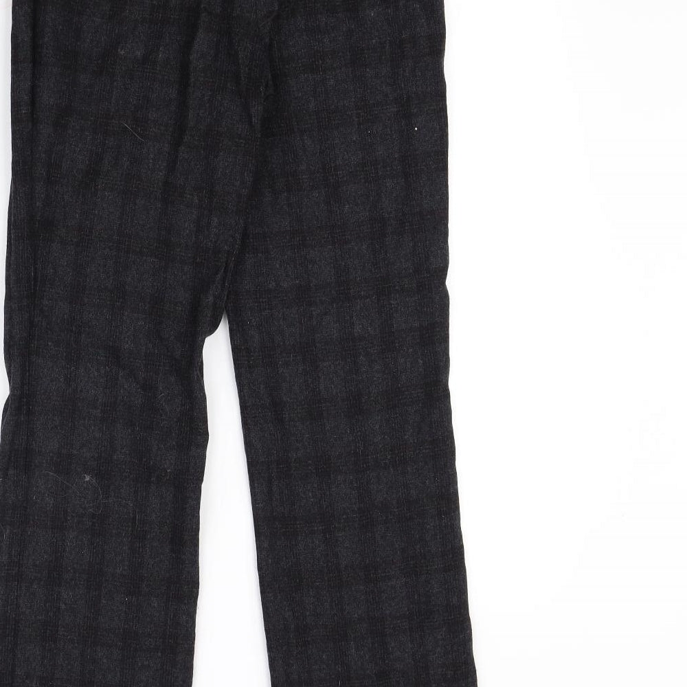 Brand and care label for Preworn men’s pink dress pants trousers, size S, 27-inch leg