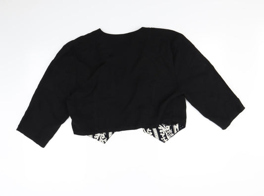 Preworn Womens Black Jacket Size 14