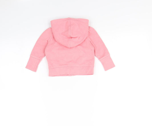 Gap Girls Pink Full Zip Jumper Size 3-6 Months