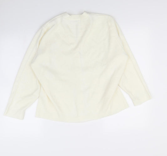 CARE Womens Ivory Cape Jumper Size M