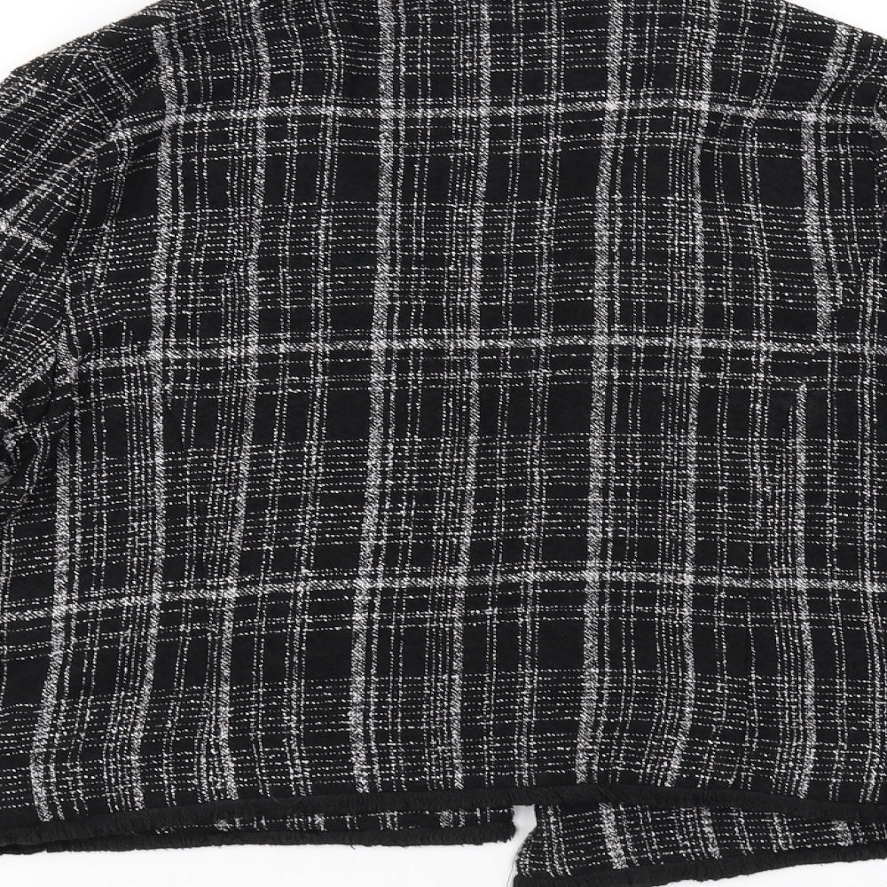 Brand and care label for Papaya women’s black jacket, size UK 10