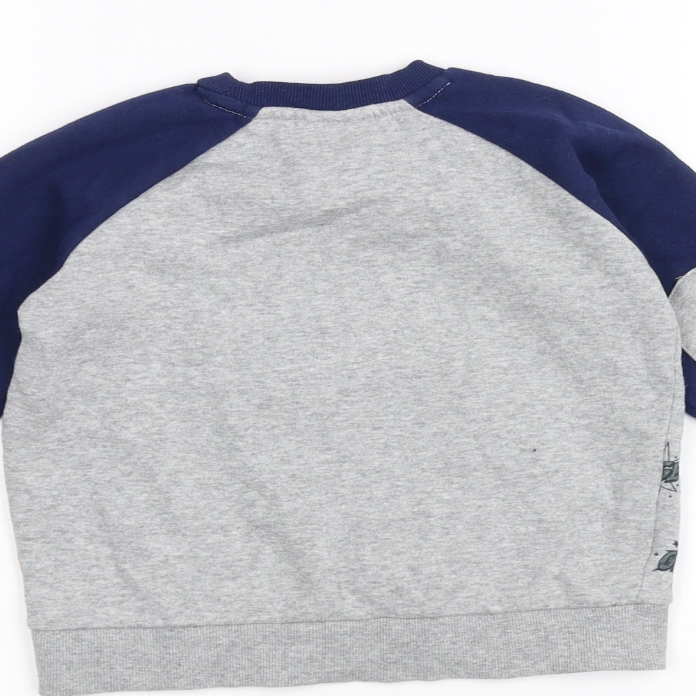 TU Girls Grey Pullover Jumper Size 2-3 Years