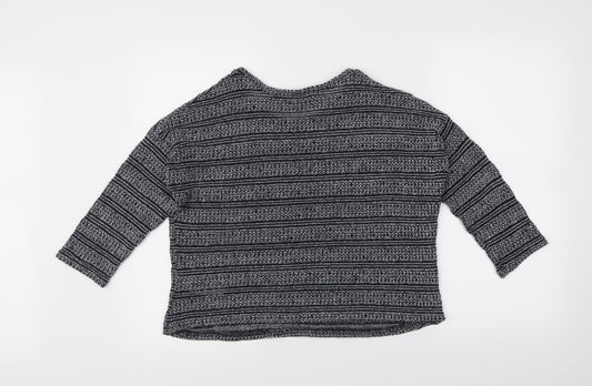 New Look Womens Multicoloured Striped Pullover Jumper Size 12
