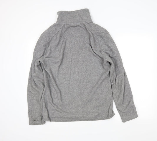 Cedar Wood State Womens Grey Henley Jumper Size M