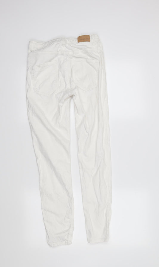 molly Womens White Skinny Jeans Size M L20 in