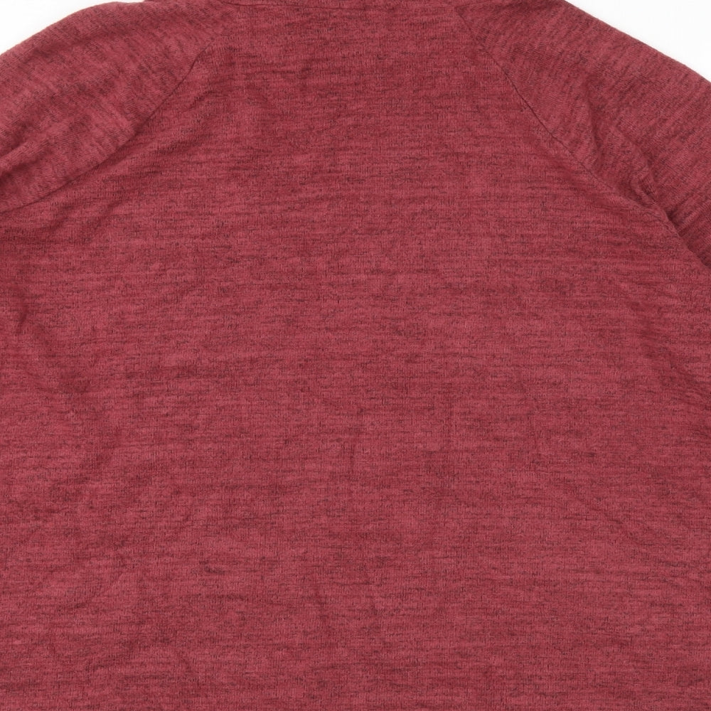 Brand and care label for Next women’s purple jumper, size UK 14