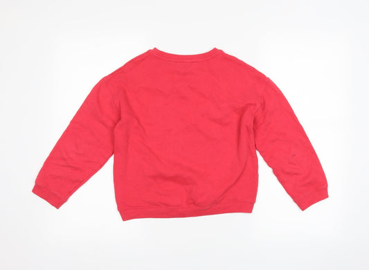 NEXT Girls Pink Pullover Sweatshirt Size 10 Years - Believe in Magic