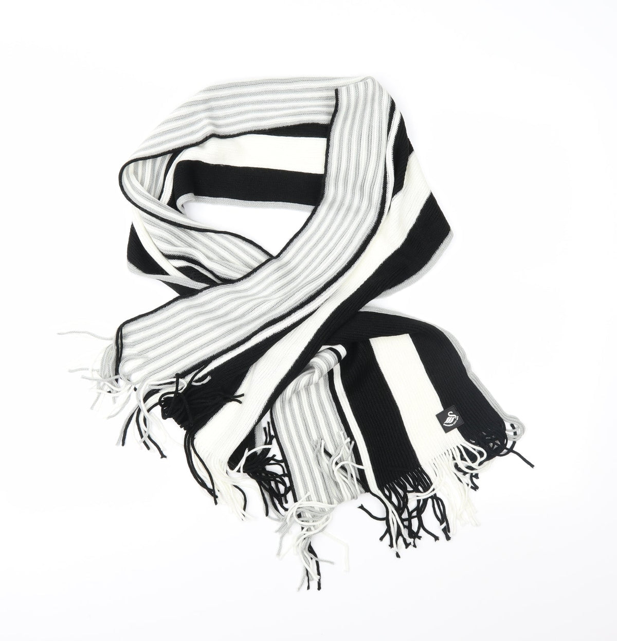 Front view of Swansea City AFC Football Scarf 65 in 11 in - Swansea fc