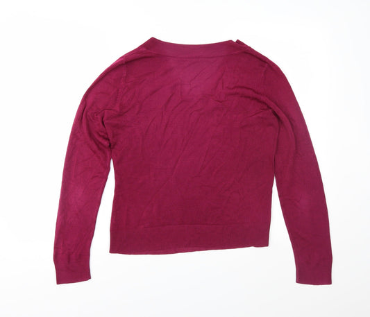 BHS Womens Purple Knit Pullover Jumper Size 10