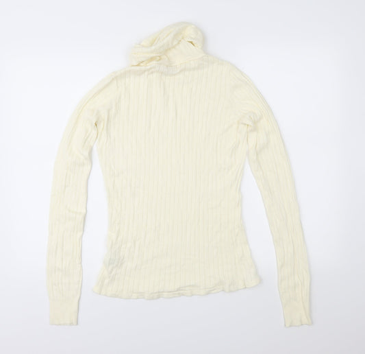 Blackriver Womens Ivory Knit Pullover Jumper Size 14