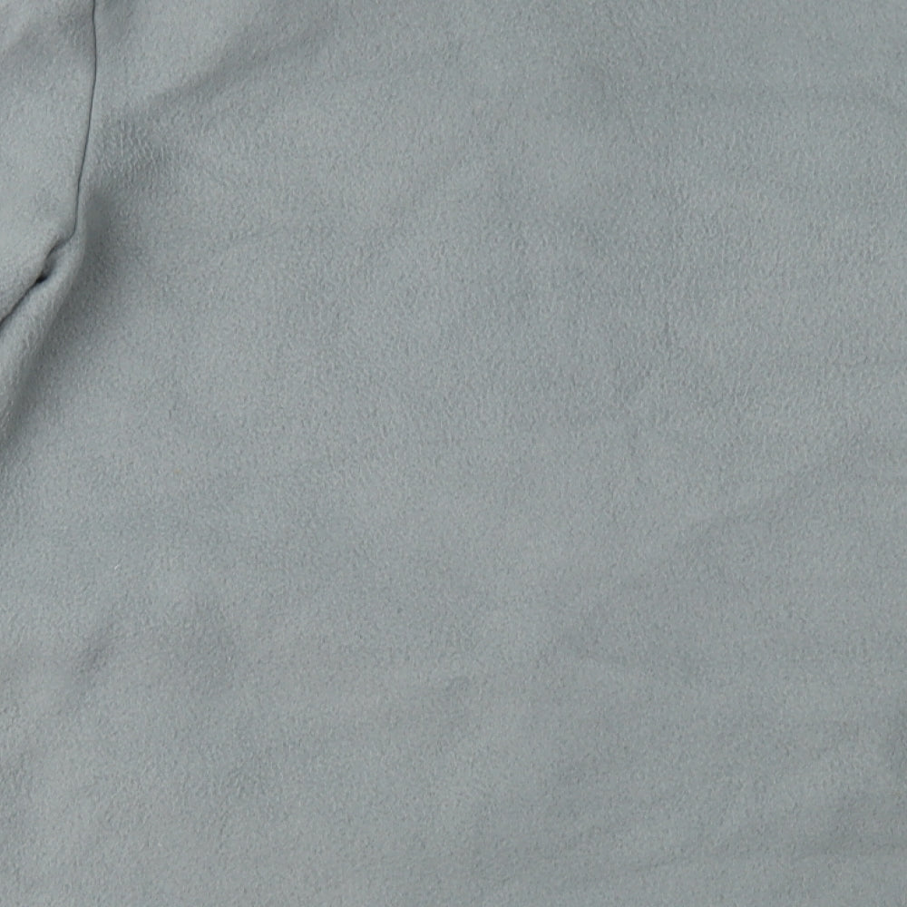 Anne De Lancay Womens Grey Fleece Jacket Coat Size M