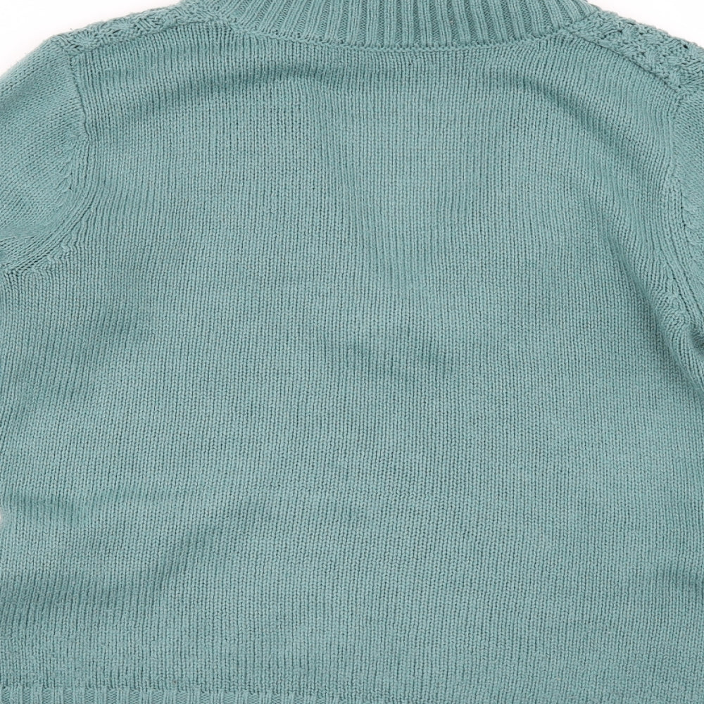 BM Womens Green Pullover Jumper Size S