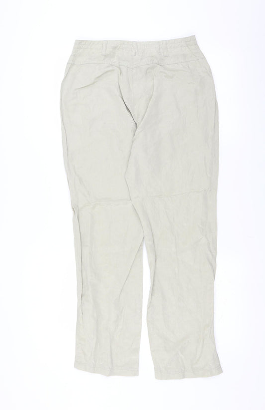 sayyes Womens Green Trousers Size 10 L28 in