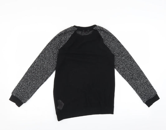 Miss Evie Girls Black Pullover Jumper Size 11-12 Years