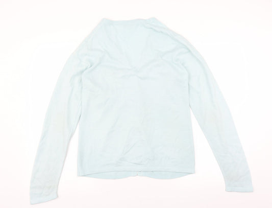 For Women Womens Blue Cardigan Jumper Size 12