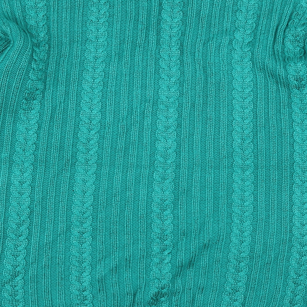 Brand and care label for Jumper women’s green jumper, size S