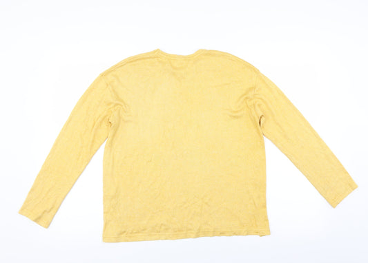 Zara Girls Yellow Pullover Jumper Size 13-14 Years