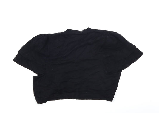 Papaya Womens Black Knit Shrug Jumper Size 12
