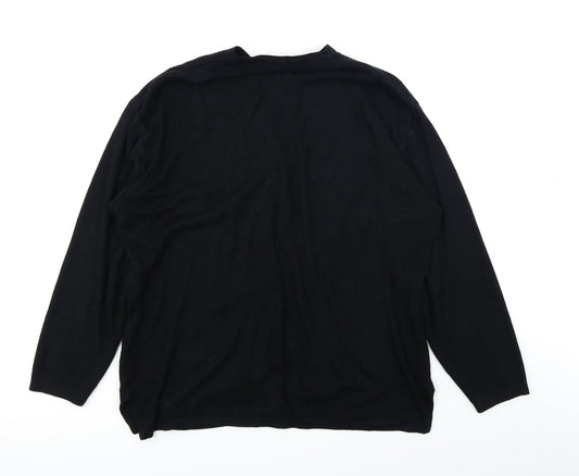 Daisy Leisure Womens Black Cardigan Jumper Size L