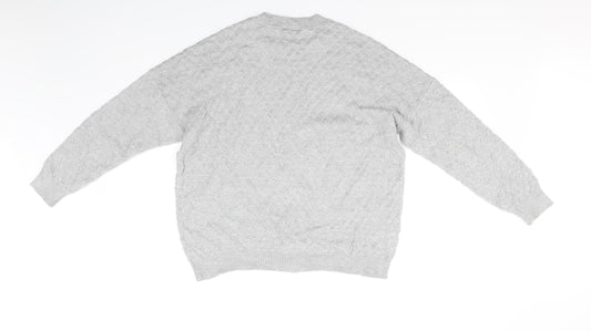 Topshop Womens Grey Pullover Jumper Size 8