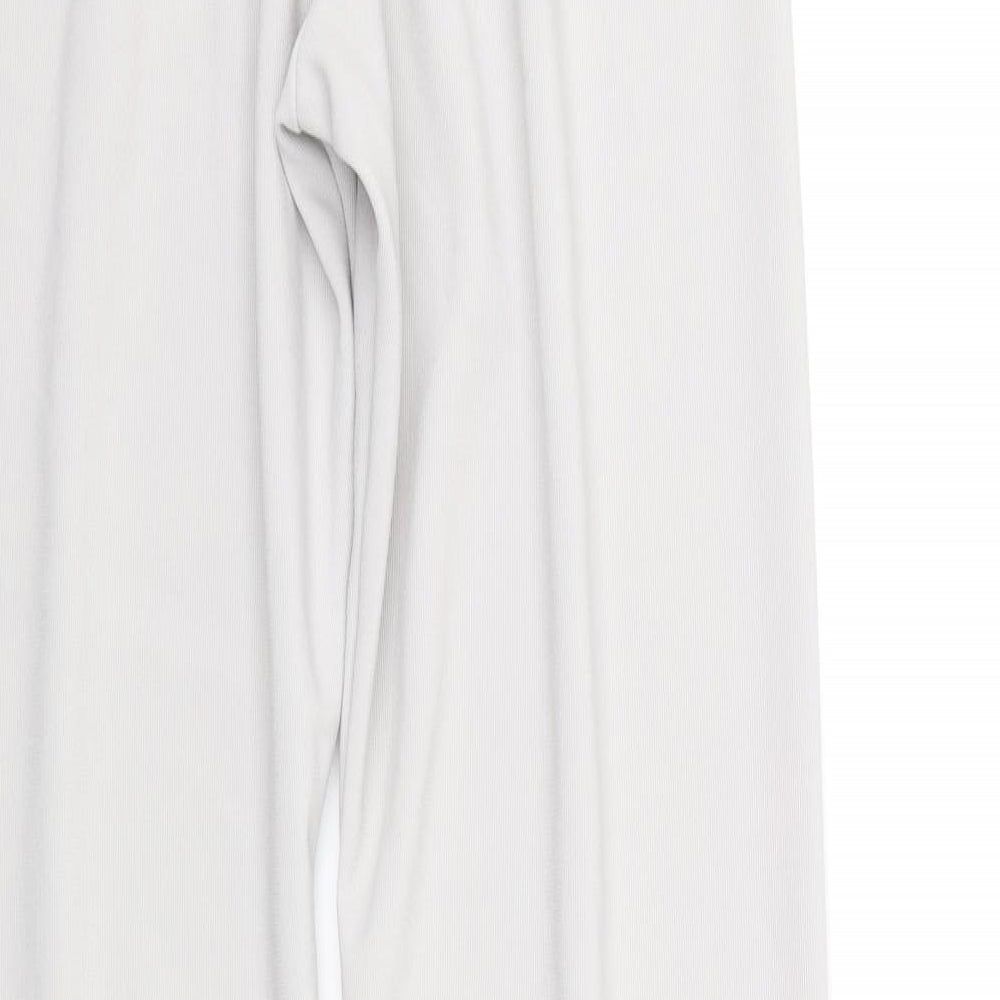 afibel Womens White Trousers Size 14 L33 in - Pleated