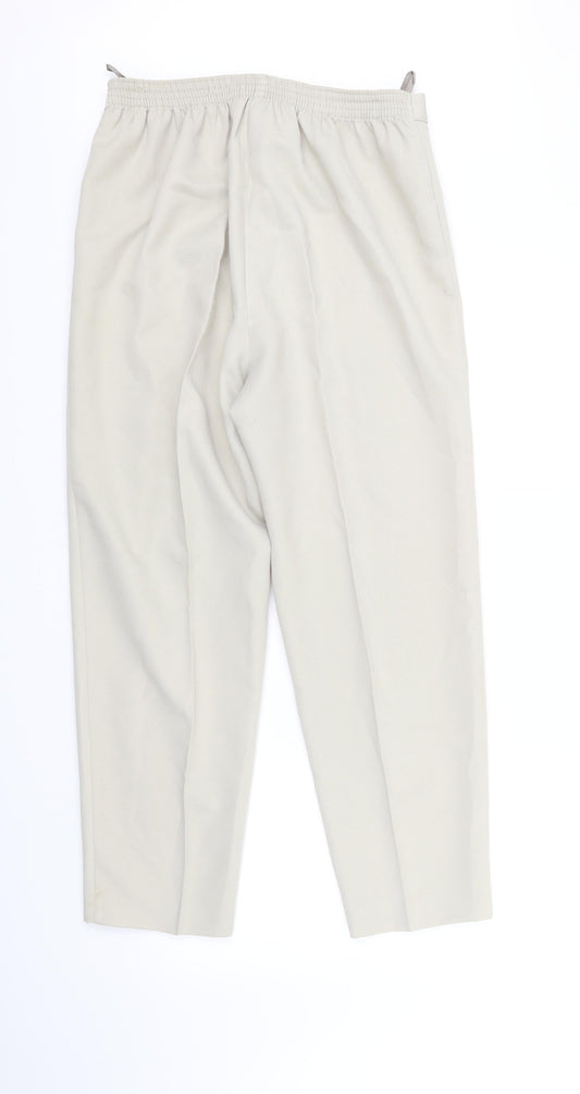 CANDA Womens Beige Sweatpants Trousers Size 14 L30 in