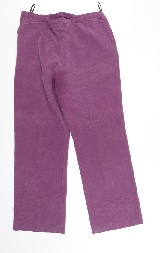 EWM Womens Purple Trousers Size 18 L31 in
